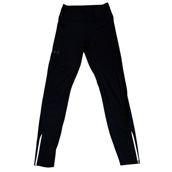 Under Armour Leggings Womens Size Small Black Fly Fast Launch Compression - Picture 1 of 10